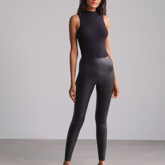 Commando Perfect Faux Black Leather Legging (size S) - Picture 1 of 4